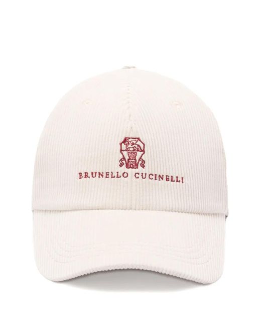 Gorra con logo bordado Brunello Cucinelli de hombre de color Pink