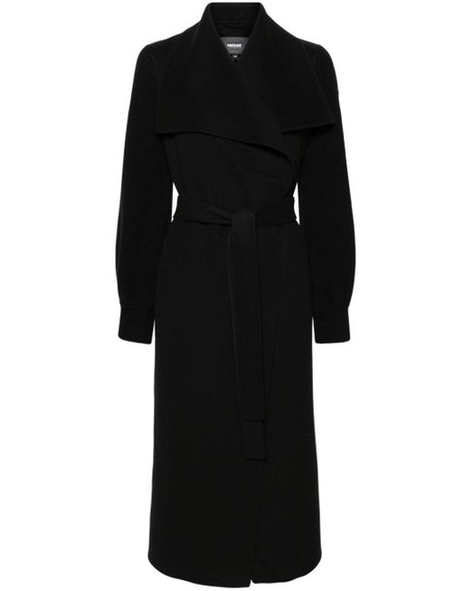 Mackage Black Mai-nv Belted Wool Coat
