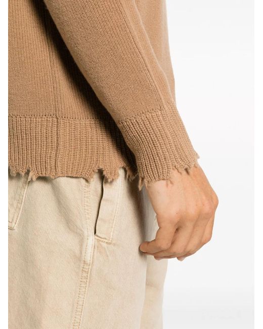 Laneus Wollen Sweater in het Brown voor heren