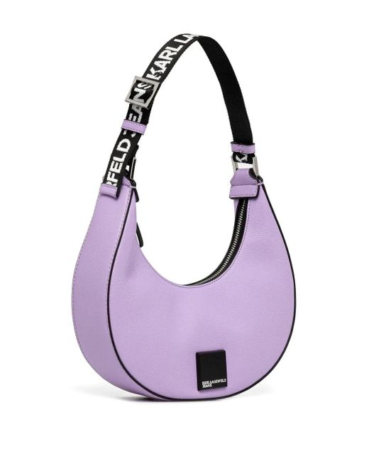 Karl Lagerfeld Schultertasche mit Reißverschluss in Purple für Herren