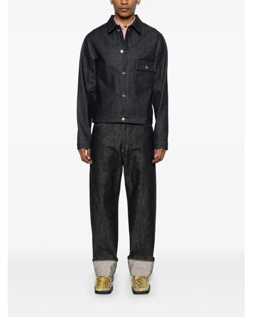 Jil Sander Blue Denim Jacket for men