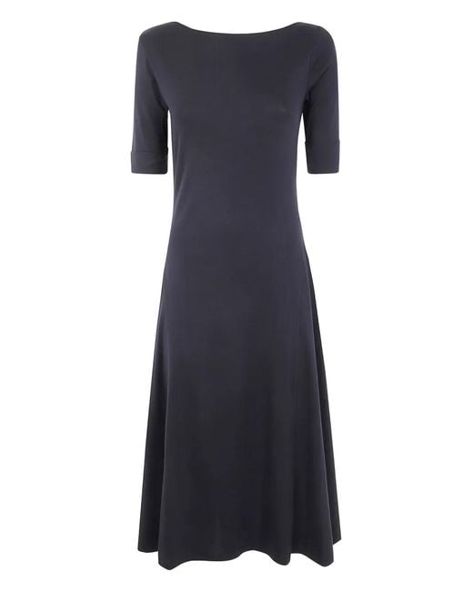 Ralph Lauren Blue Munzie Elbow Sleeve Day Dress
