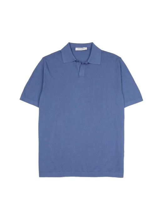 Brooksfield Blue Collared T-Shirt for men