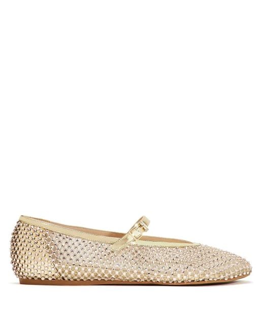 Le Silla Natural Stud Embellishment Ballerina Shoes