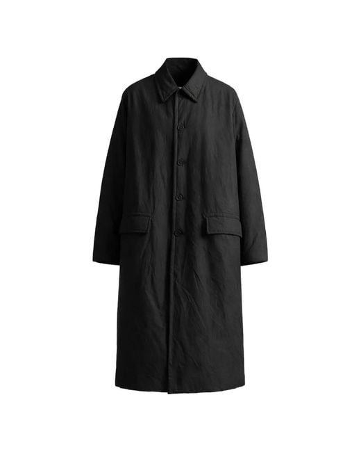 Casey Casey Black Milu Button Flap-Pocket Coat