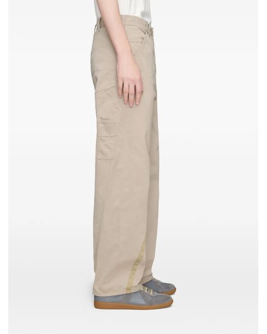 Maison Margiela Natural Twisted-Seam Straight-Leg Trousers for men