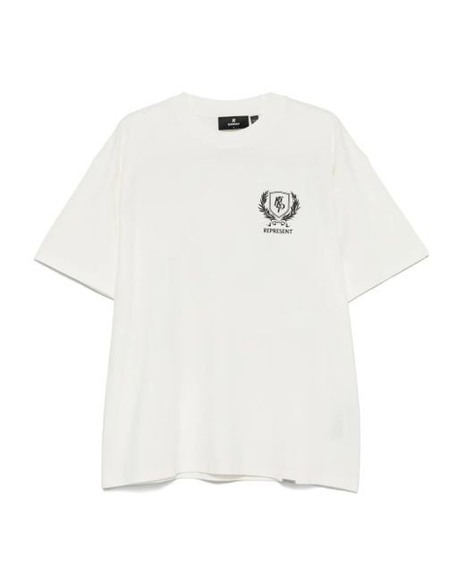 Represent White Crest T-Shirt for men