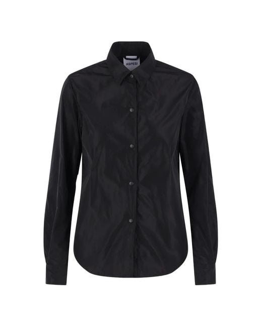 Aspesi Black Snao-Fastening Jacket