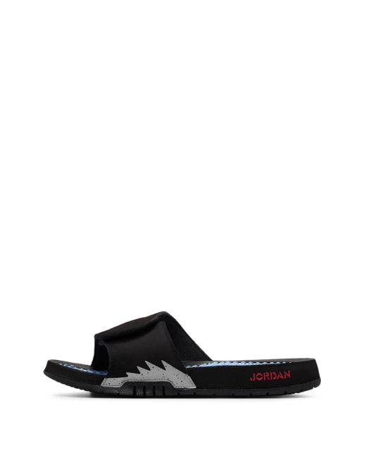 Nike Black Hydro 5 "Metallic" Slides for men