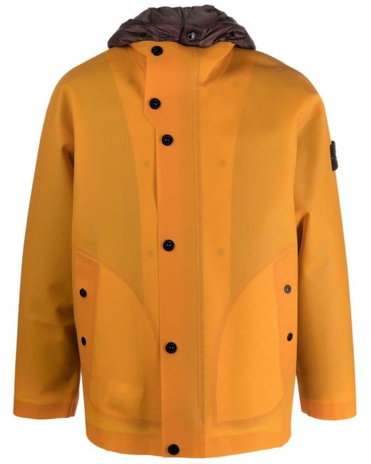 Stone Island Orange Jacket Clothing for men