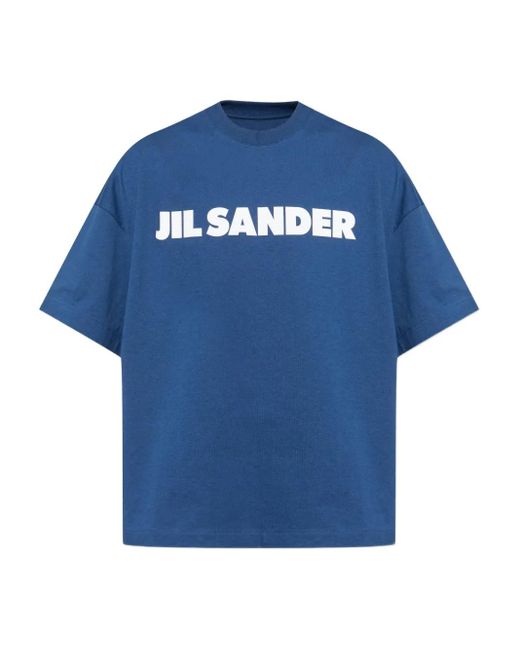 メンズ Jil Sander Logo-print T-shirt Blue