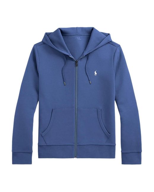 Polo Ralph Lauren Blue Double-Knit Zip-Up Hoodie for men