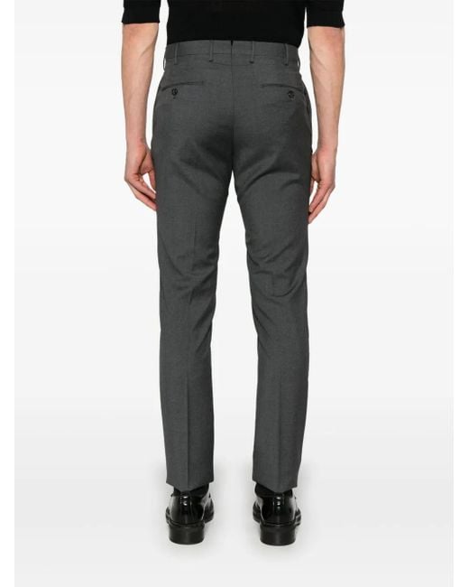 Incotex Gray Wool Trousers for men
