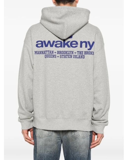 AWAKE NY White Good Everywhere Logo Hoodie for men