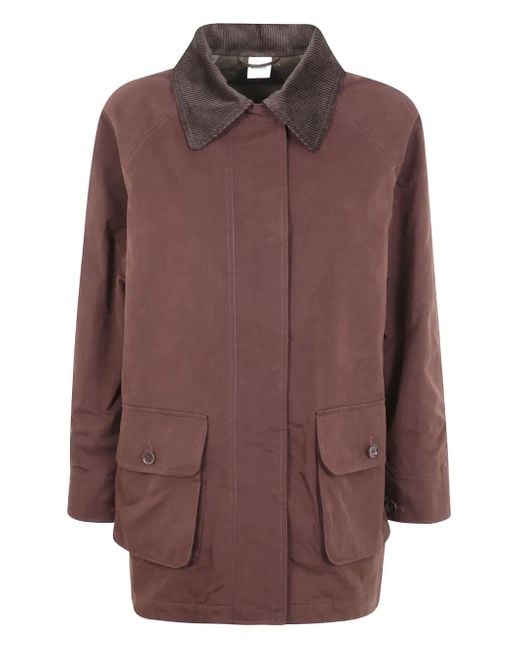 Chaqueta con cremallera oculta Aspesi de color Brown