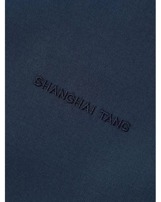 Shanghai Tang Blue Reversible Tang Jacket for men