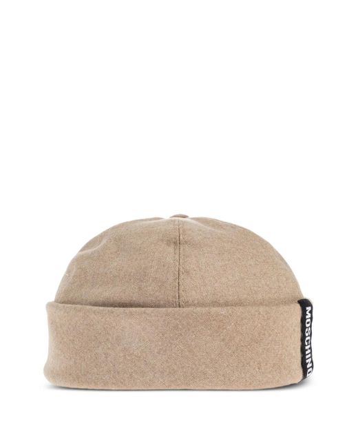 Moschino Muts Met Logopatch in het Natural