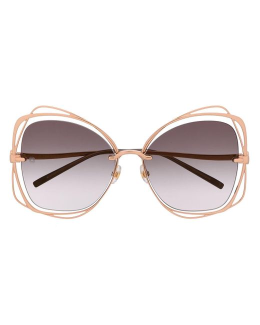 Elie Saab Multicolor 'Le Jardin' Oversized-Sonnenbrille