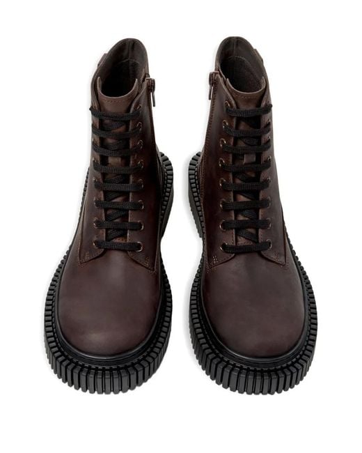 Camper Brown Pix Berlin Lace-Up Boots