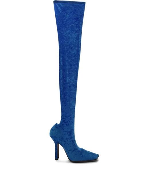 Vetements Blue Boomerang sock boots