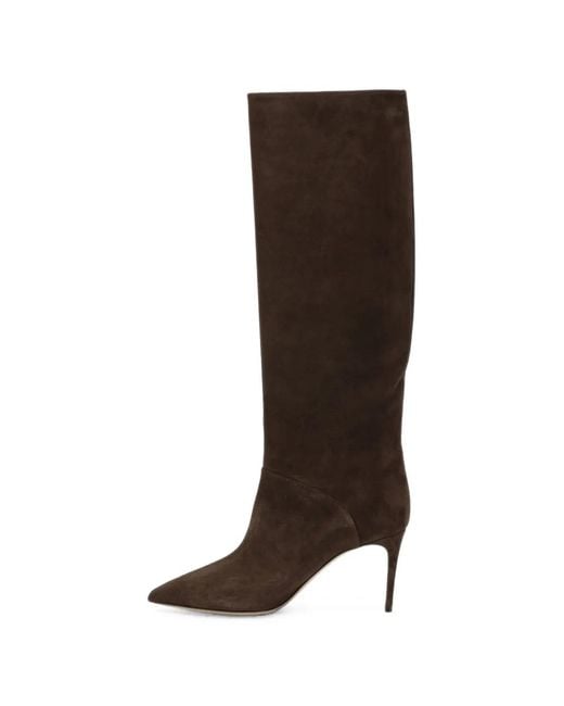 Casadei Brown Blade Suede Pointed-Toe Boots