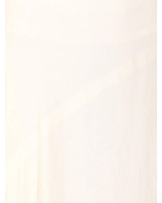 Jupe Mi-Longue À Ourlet Asymétrique Y's Yohji Yamamoto en coloris White