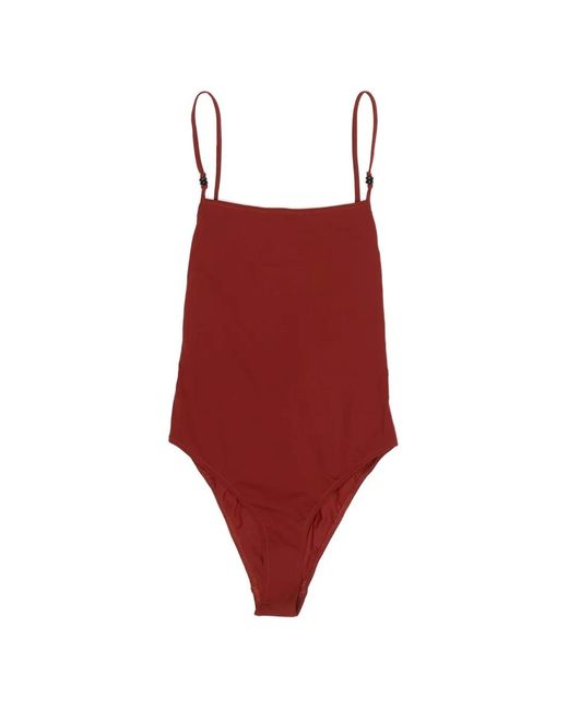 Bimba Y Lola Red Swimsuit With Beads