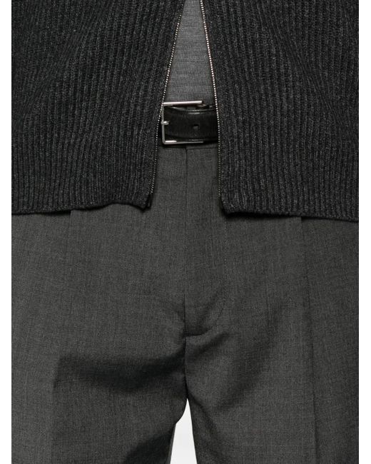 メンズ Paolo Pecora プリーツ パンツ Gray