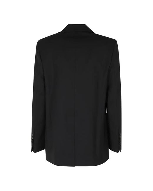 Seventy Black Single-Breasted Patch-Pocket Blazer