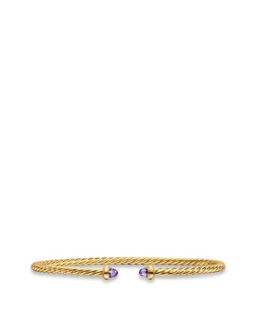 David Yurman White Micro Cablespira Flex Bracelet