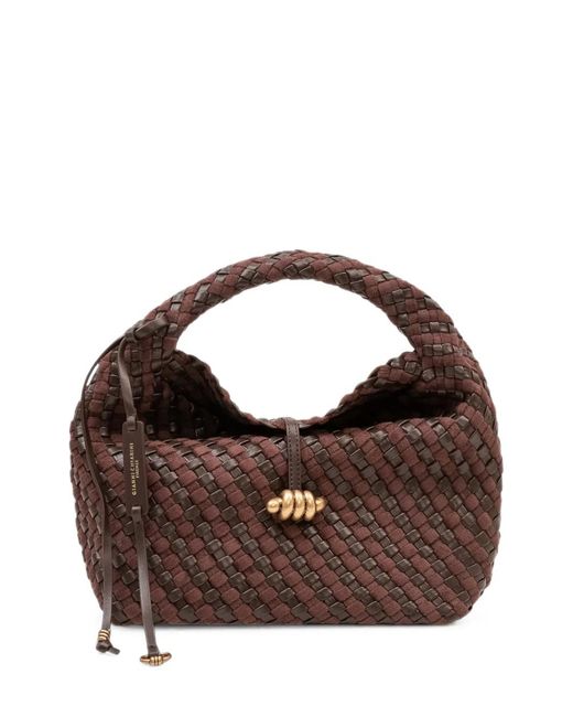Gianni Chiarini Brown Aurelie Woven Tote Bag