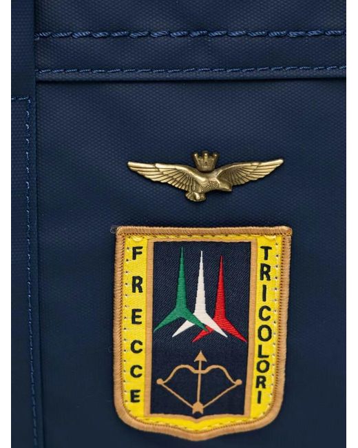 Aeronautica Militare Blue Duffle Bag for men