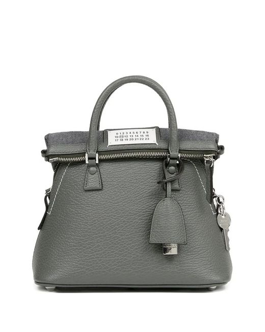 Maison Margiela Gray Mini 5Ac Classique Tote Bag