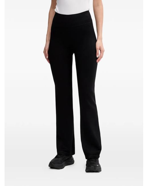 DKNY Black Logo-Detail Flared Trousers