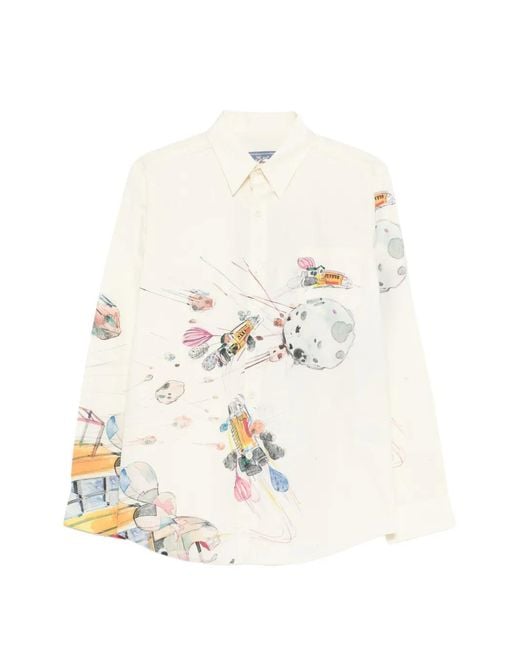 Kidsuper White Printed Shirt for men
