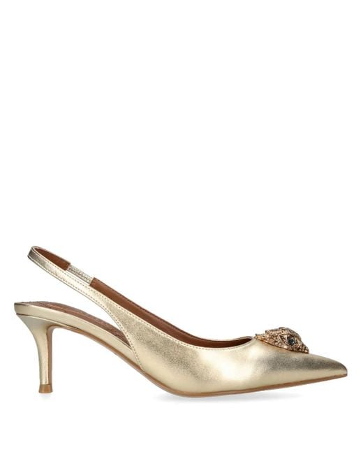 Kurt Geiger Belgravia スリングバック パンプス Metallic