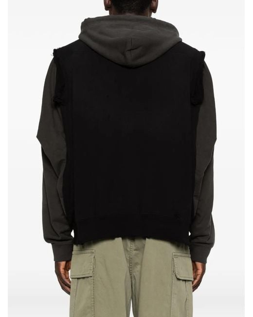 Maison Mihara Yasuhiro Black Zip Hoodie for men