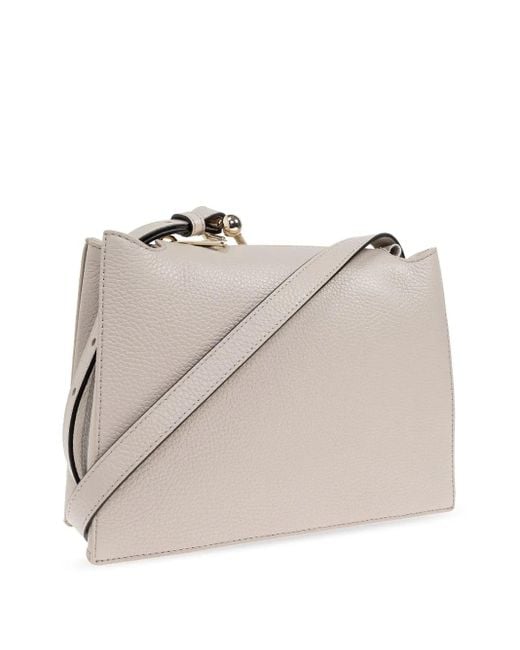 Furla Natural Flap-Detail Shoulder Bag