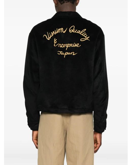 Visvim Black Embroidered Blouson Jacket for men