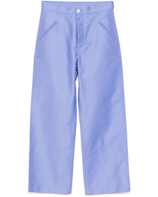 Marni Blue Compact Trousers for men