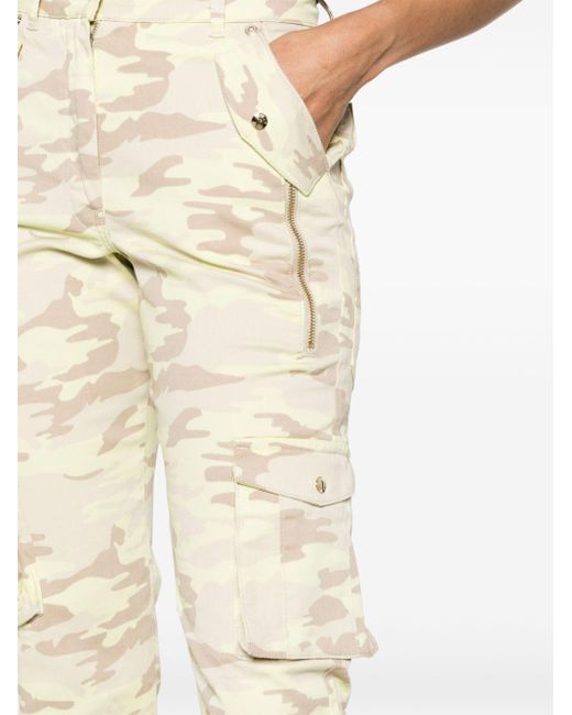 Pantalon cargo à motif camouflage Patrizia Pepe en coloris Natural