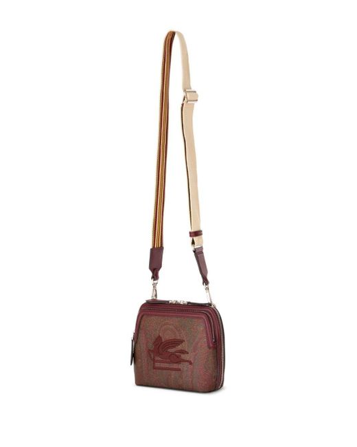 Etro Brown Essential Pegaso-embroidered Crossbody Bag for men