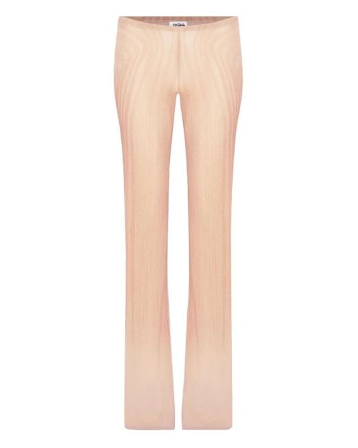 Jean Paul Gaultier プリント メッシュパンツ White