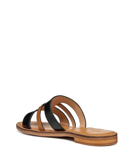 Geox Brown Maddalusia C Multi-Strap Flip-Flops