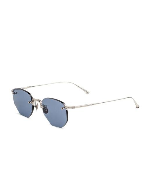 Matsuda Blue Geometric-Frame Sunglasses