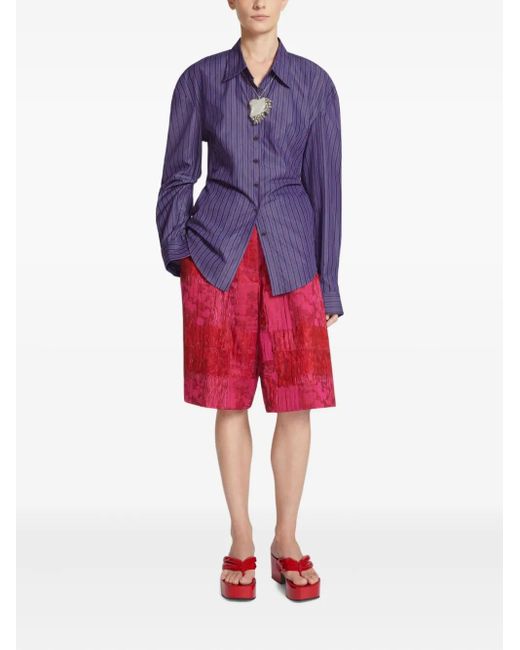 Dries Van Noten プラットフォーム サンダル Red