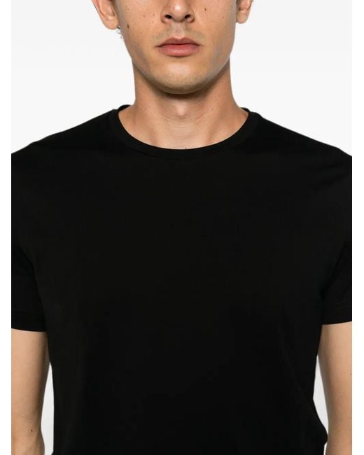STEFAN BRANDT Black Short-Sleeve Crew-Neck T-Shirt for men