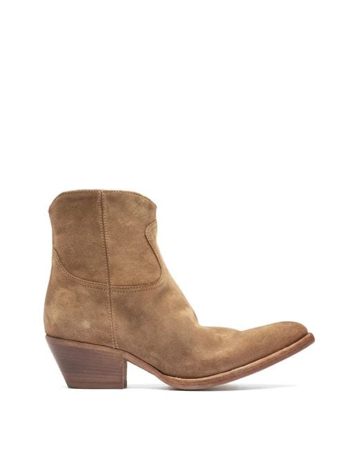 Officine Creative Brown Wanda 103 Zip Leather Boots
