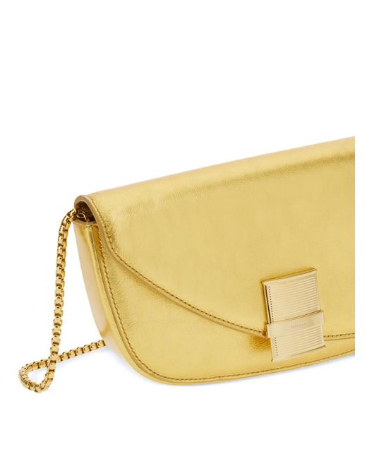 Ferragamo Yellow Fiamma Crossbody Bag
