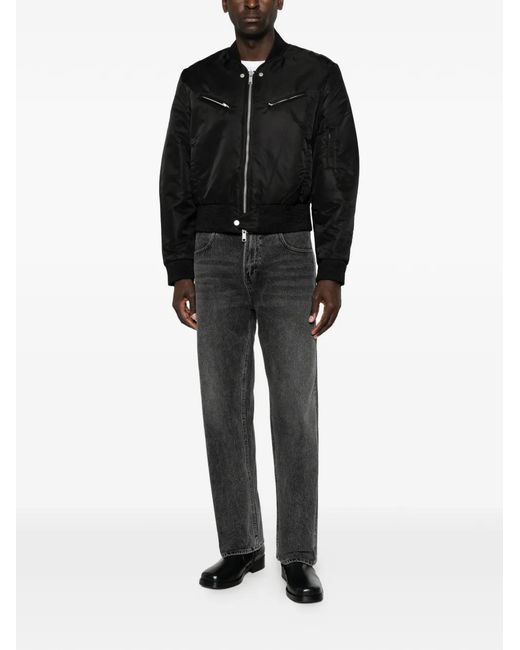 Entire studios Black Zip-Up Bomber Jacket